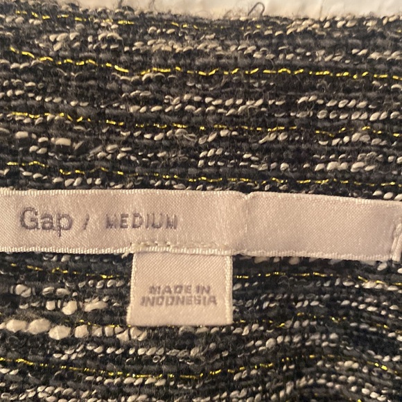 Gap tweed zip up blazer jacket size medium - Picture 3 of 7